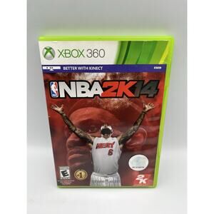 NBA 2K14 (Microsoft Xbox 360, 2013) Complete CIB w/Manual - Tested Video Game